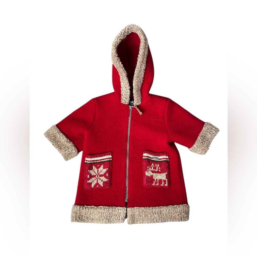 Giesswein Vintage Made in Austria Pure New Wool Infant Jacket EU size 68